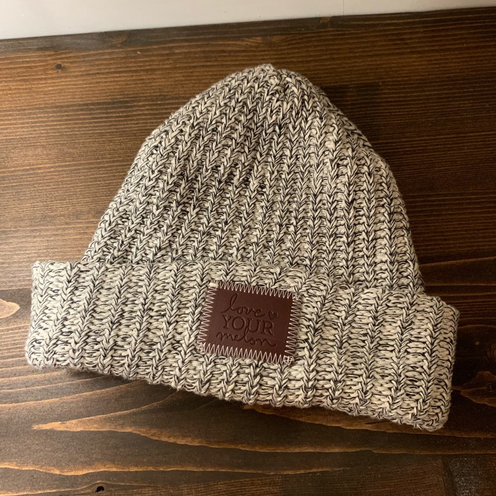 Love your melon black and white hat